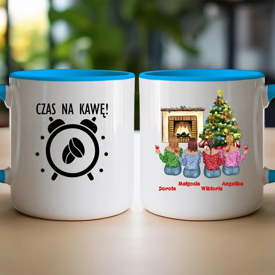 Kubek dla Przyjaciółek "Święta, Mikołajki", personalizowany