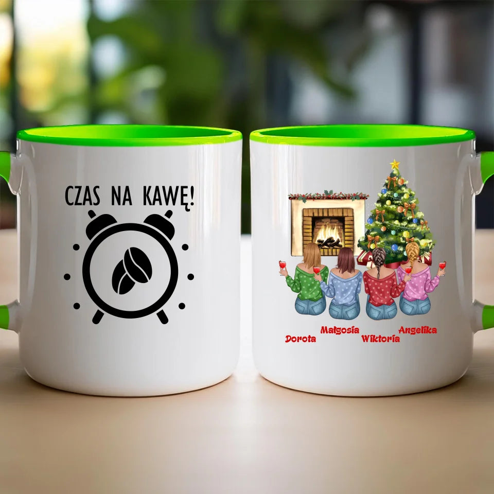 Kubek dla Przyjaciółek "Święta, Mikołajki", personalizowany