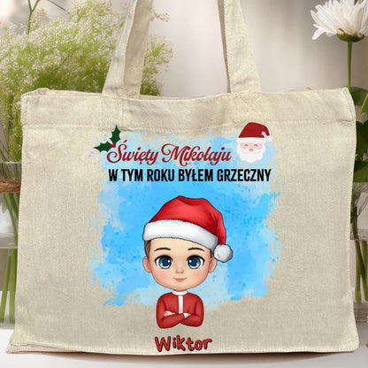 Torba personalizowana świąteczna dla chłopca #96
