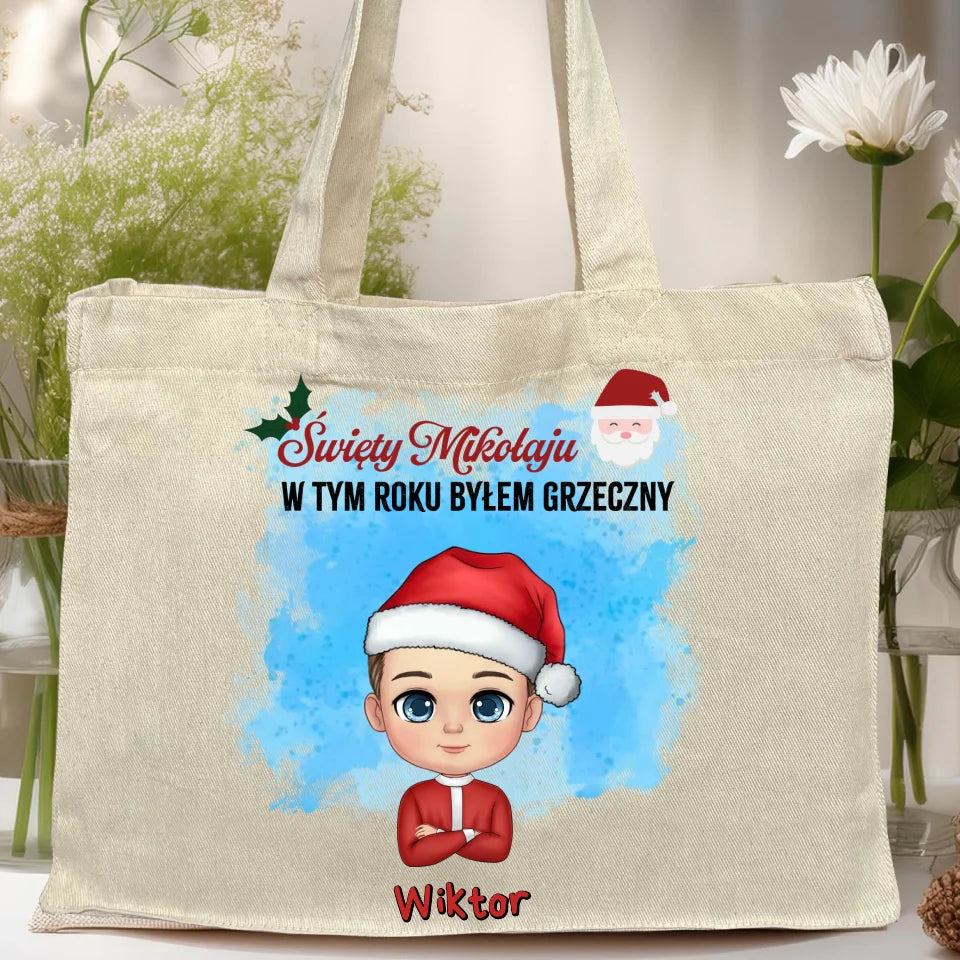 Torba personalizowana świąteczna dla chłopca #96