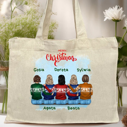 Torba personalizowana świąteczna dla przyjaciółek 2-5 osób #126