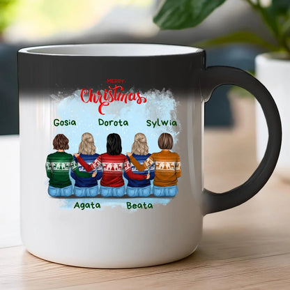 Kubek personalizowany świąteczny dla przyjaciółek 2-5 osób #126