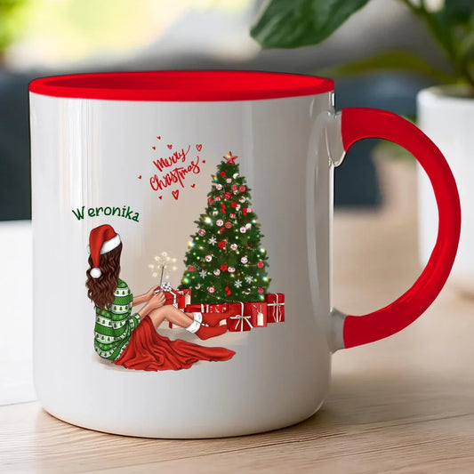 Kubek personalizowany świąteczny dla kobiety #512