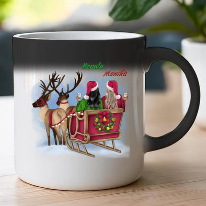 Kubek personalizowany świąteczny dla przyjaciółek #125