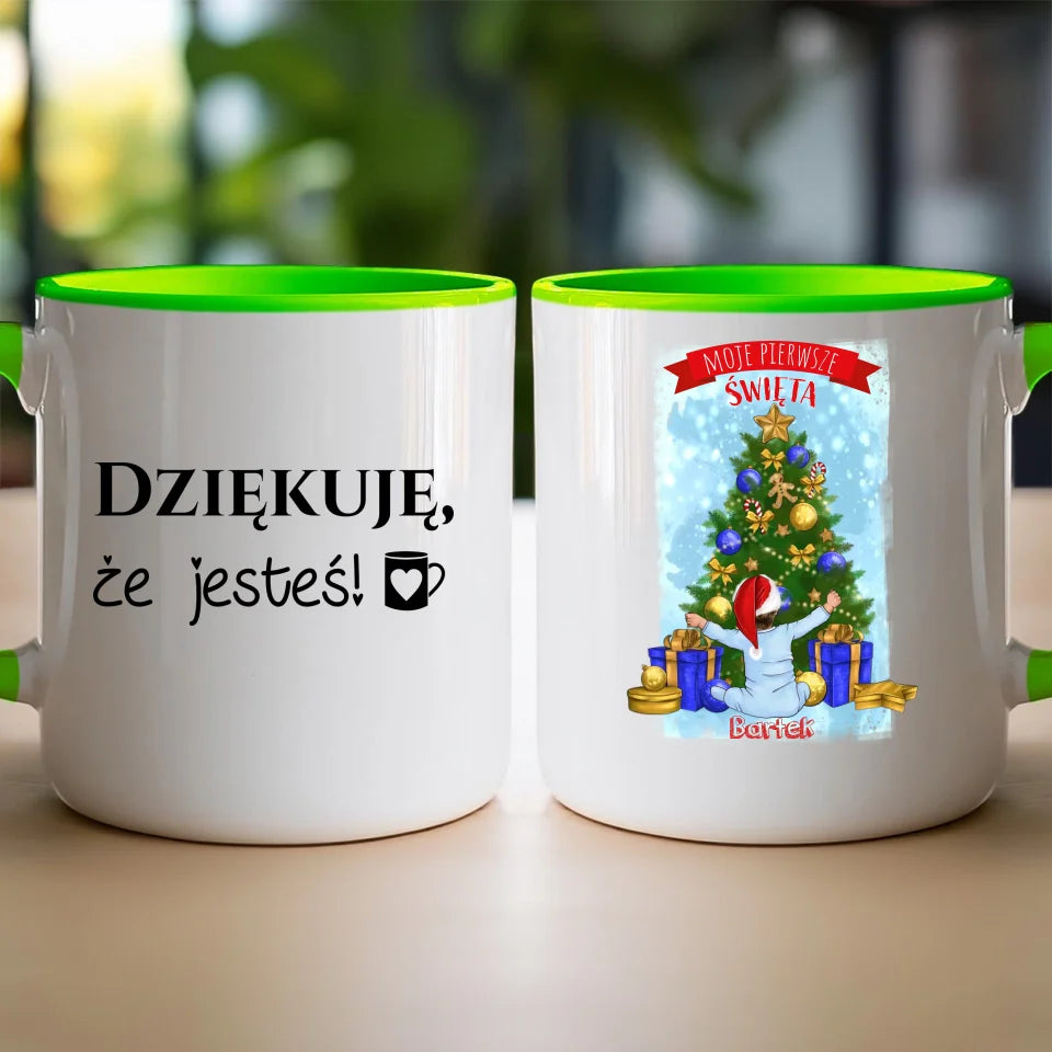 Personalizowany kubek dla Dziecka "Moje pierwsze święta"