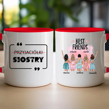 Kubek personalizowany dla przyjaciółek "BEST FRIENDS", 2-5 osób