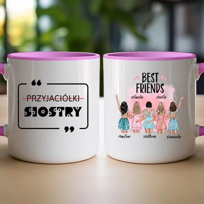 Kubek personalizowany dla przyjaciółek "BEST FRIENDS", 2-5 osób