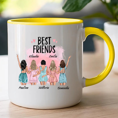 Kubek personalizowany dla przyjaciółek "BEST FRIENDS", 2-5 osób