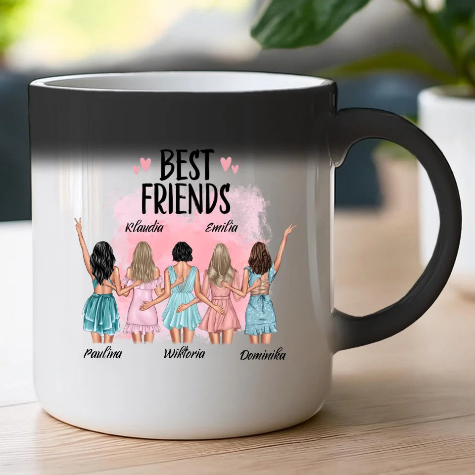 Kubek personalizowany dla przyjaciółek "BEST FRIENDS", 2-5 osób