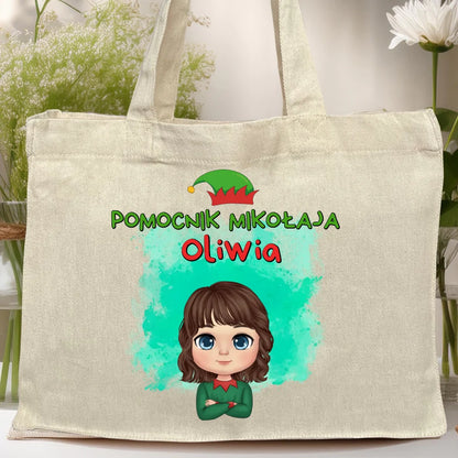 Torba personalizowana świąteczna dla dziewczynki #92