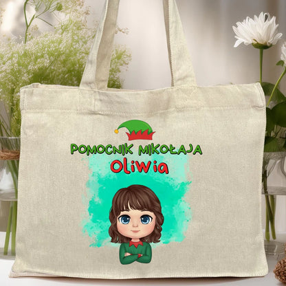 Torba personalizowana świąteczna dla dziewczynki #92