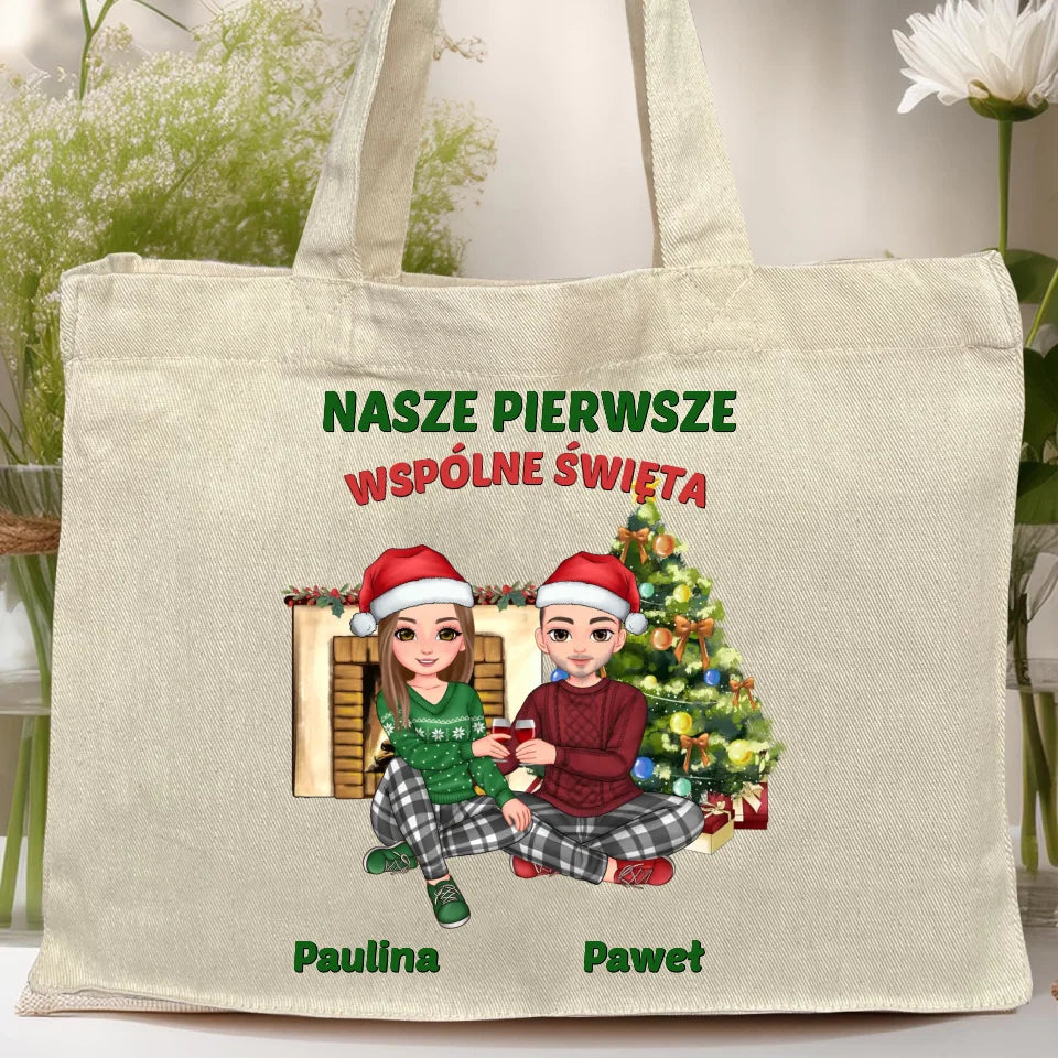 Torba personalizowana świąteczna dla par #56