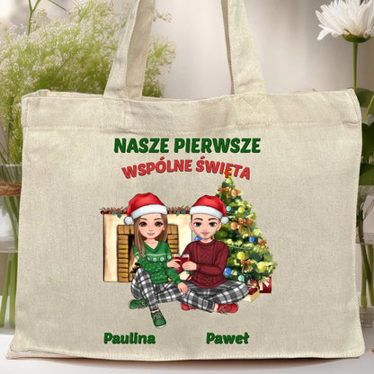 Torba personalizowana świąteczna dla par #56