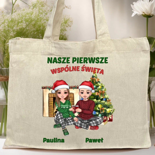 Torba personalizowana świąteczna dla par #56