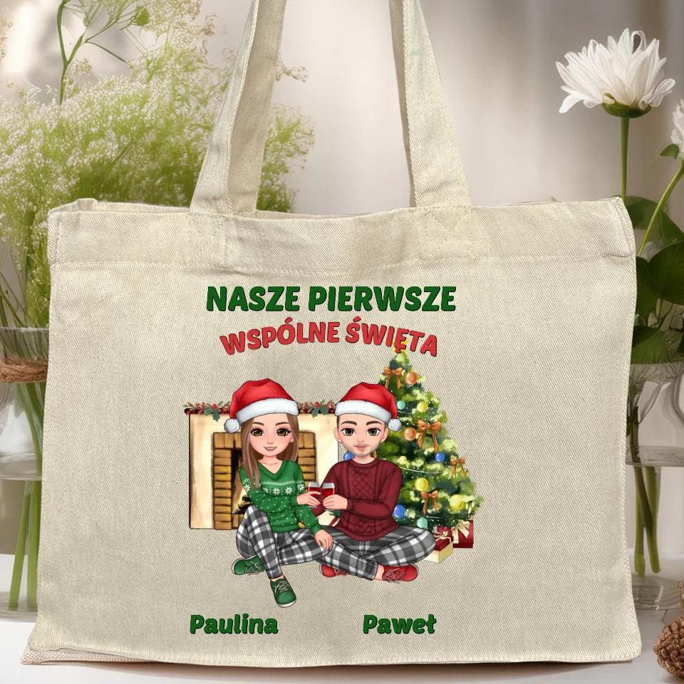Torba personalizowana świąteczna dla par #56
