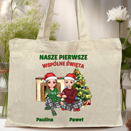 Torba personalizowana świąteczna dla par #56