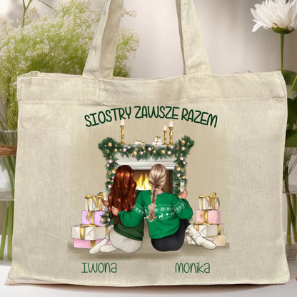 Torba personalizowana świąteczna dla siostry #1050