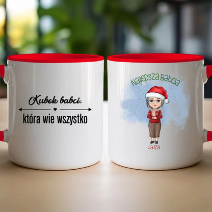 Kubek na Święta "Najlepsza babcia", personalizowany