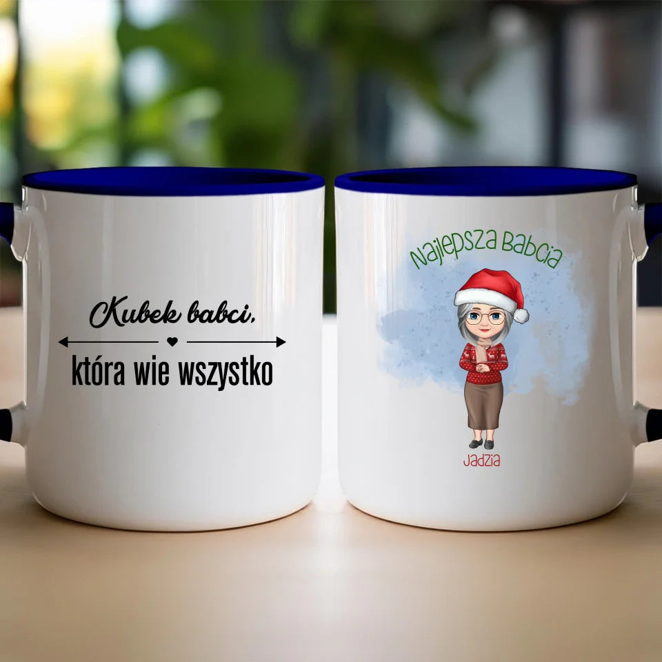 Kubek na Święta "Najlepsza babcia", personalizowany