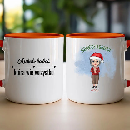 Kubek na Święta "Najlepsza babcia", personalizowany