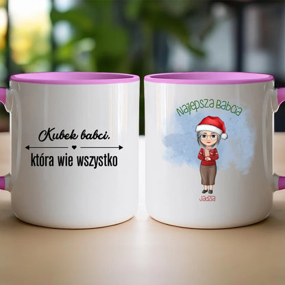 Kubek na Święta "Najlepsza babcia", personalizowany