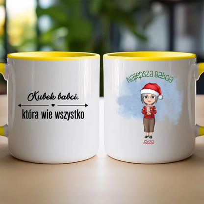 Kubek na Święta "Najlepsza babcia", personalizowany