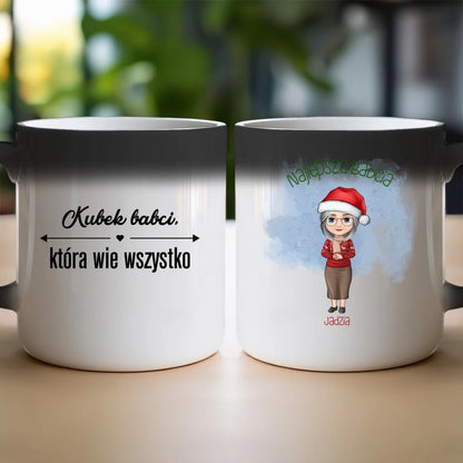 Kubek na Święta "Najlepsza babcia", personalizowany