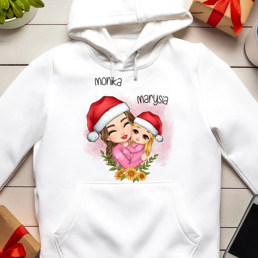 Bluza kangur na Święta "Mama z dzieckiem", personalizowana