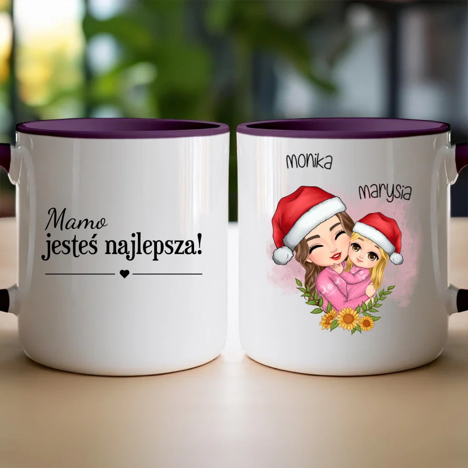 Kubek świąteczny personalizowany dla mamy #330