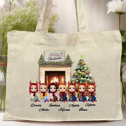 Torba personalizowana świąteczna dla przyjaciółek 1-7 osób #122