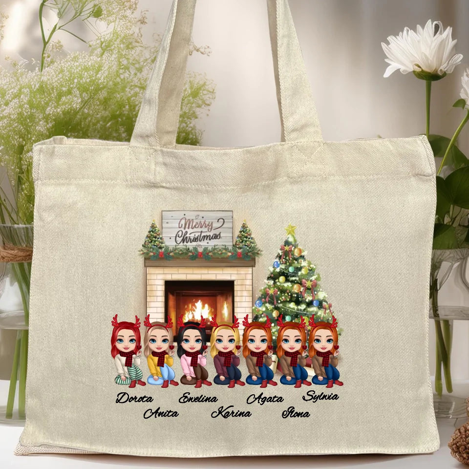 Torba personalizowana świąteczna dla przyjaciółek 1-7 osób #122