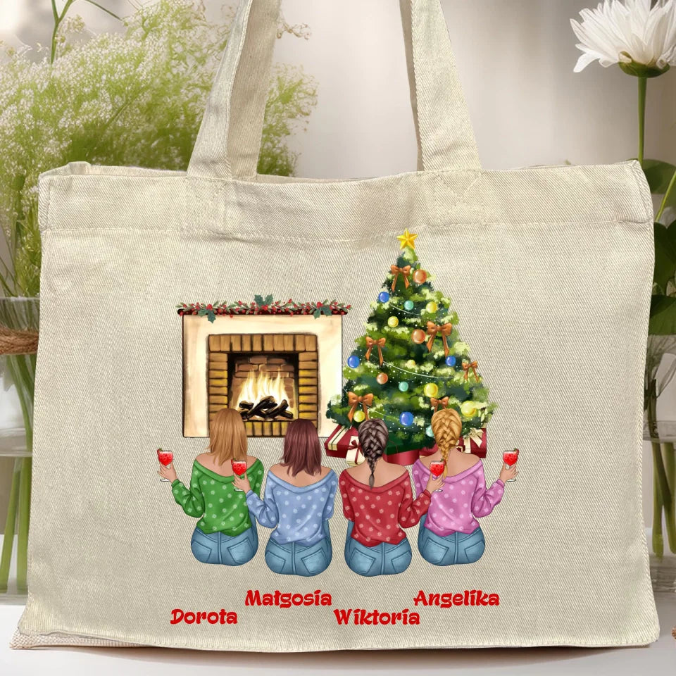 Torba personalizowana świąteczna dla przyjaciółek #129