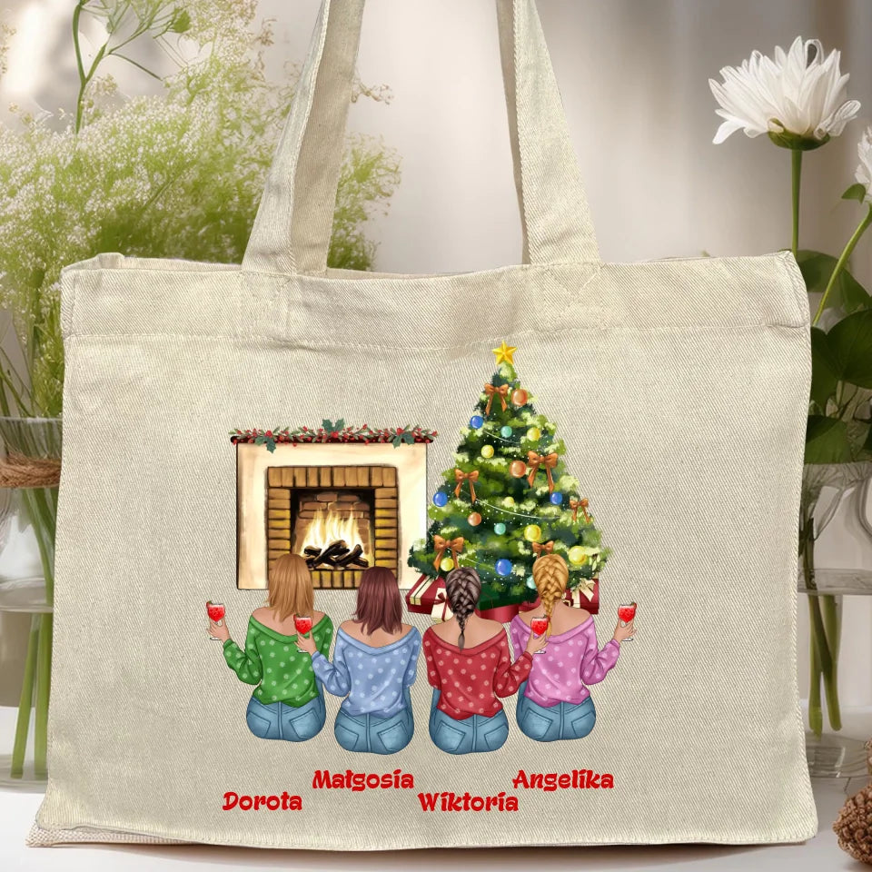 Torba personalizowana świąteczna dla przyjaciółek #129