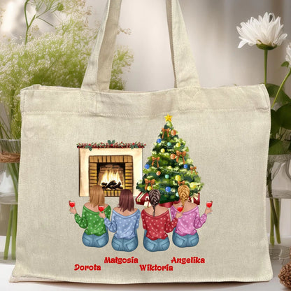 Torba personalizowana świąteczna dla przyjaciółek #129