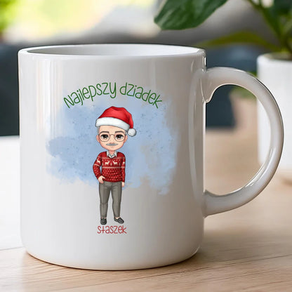 Kubek personalizowany dla dziadka świąteczny #270