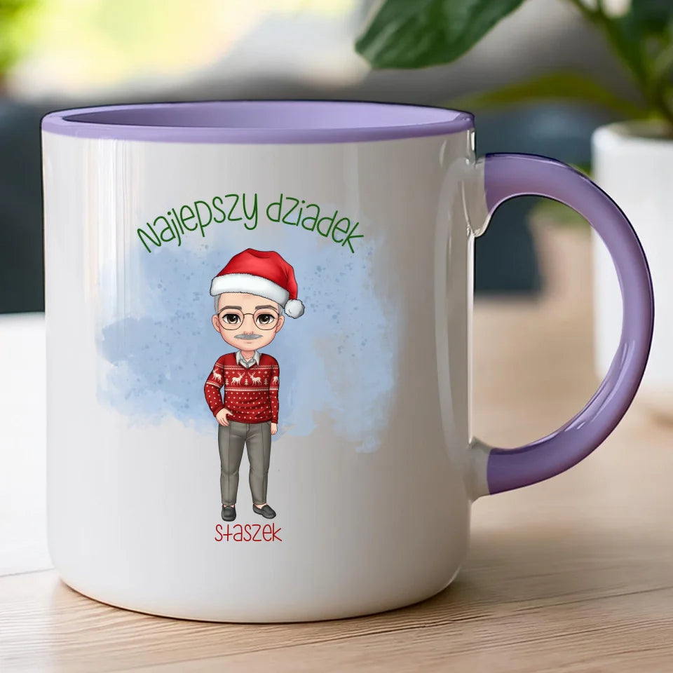 Kubek personalizowany dla dziadka świąteczny #270