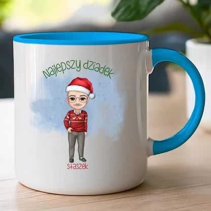 Kubek personalizowany dla dziadka świąteczny #270