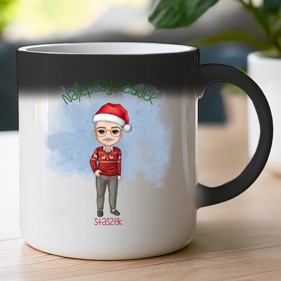 Kubek personalizowany dla dziadka świąteczny #270
