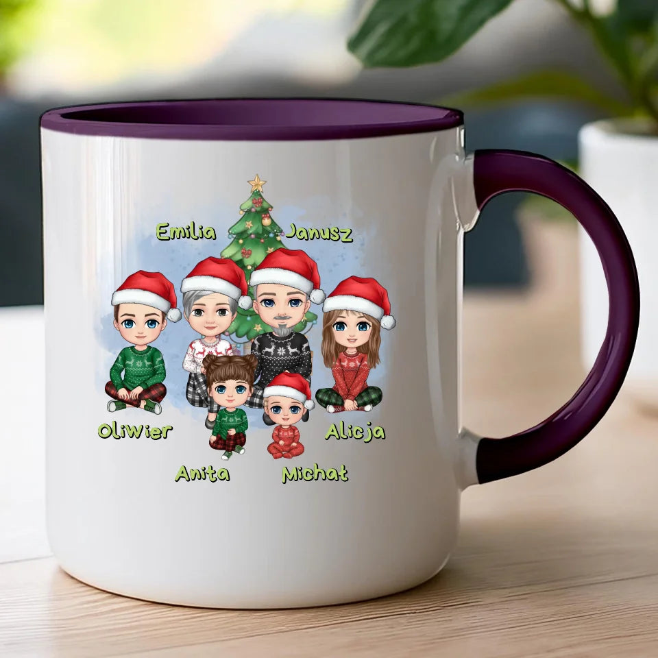 Kubek personalizowany świąteczny dla babci i dziadka #602