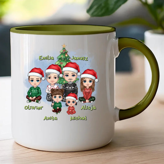 Kubek personalizowany świąteczny dla babci i dziadka #602