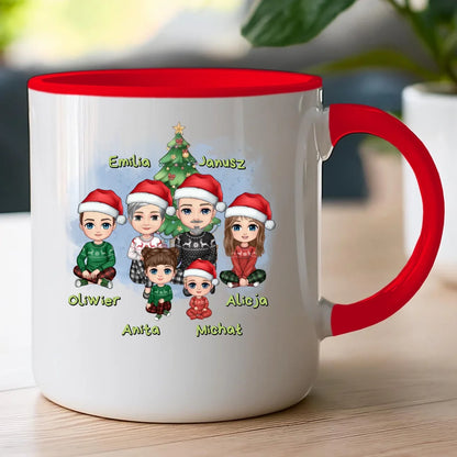 Kubek personalizowany świąteczny dla babci i dziadka #602