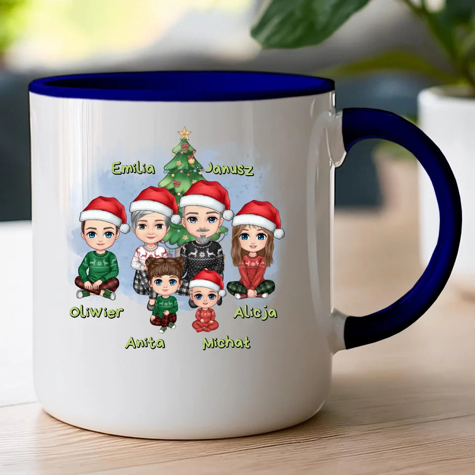 Kubek personalizowany świąteczny dla babci i dziadka #602