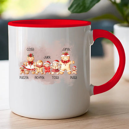 Kubek personalizowany świąteczny dla rodziny - ze zwierzakami #808