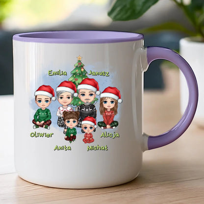 Kubek personalizowany świąteczny dla babci i dziadka #602