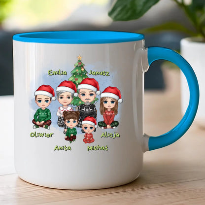 Kubek personalizowany świąteczny dla babci i dziadka #602