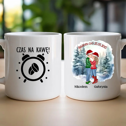 Kubek personalizowany świąteczny dla par #51