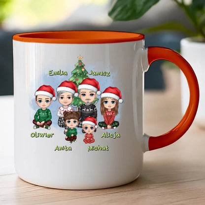 Kubek personalizowany świąteczny dla babci i dziadka #602