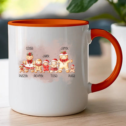Kubek personalizowany świąteczny dla rodziny - ze zwierzakami #808