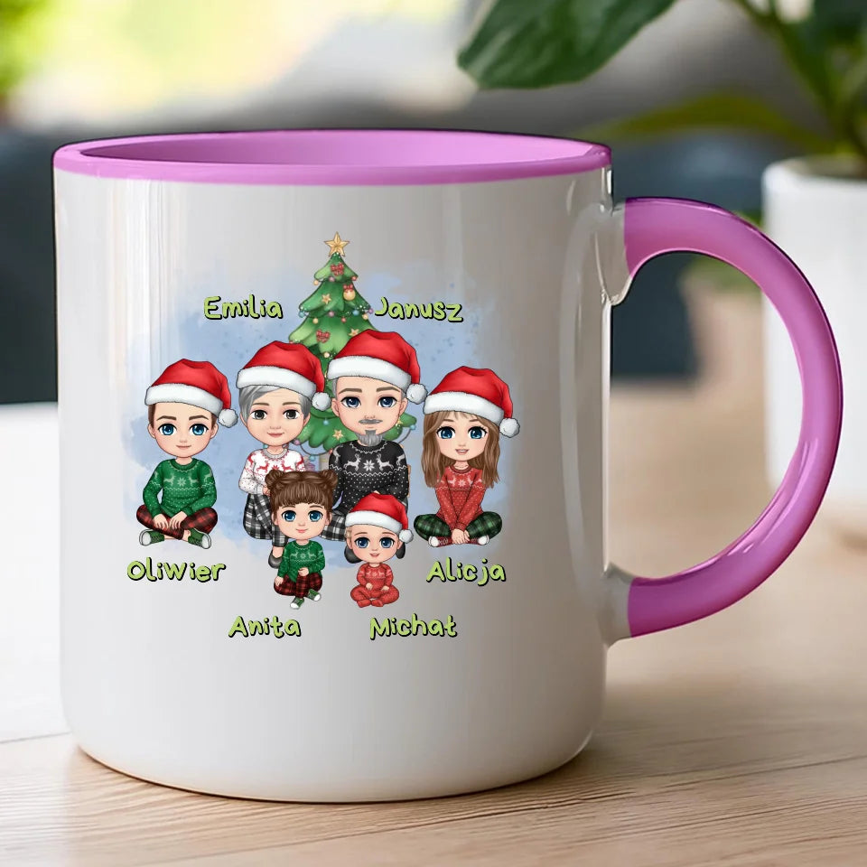 Kubek personalizowany świąteczny dla babci i dziadka #602