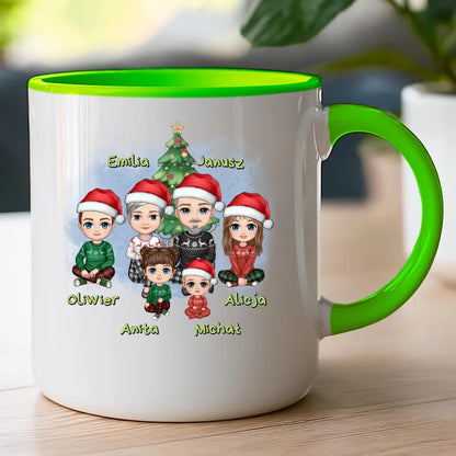 Kubek personalizowany świąteczny dla babci i dziadka #602